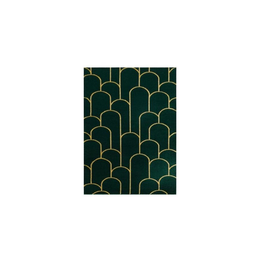 Kilimäki ESTEMA ARTDECO 2 värin pullo vihreä 80x150 Hakano