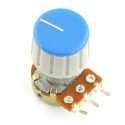 Oem potenciometra rokturis GS18 pelēki zils - 6/18 mm Oem potenciometra rokturis GS18 pelēki zils - 6/18 mm