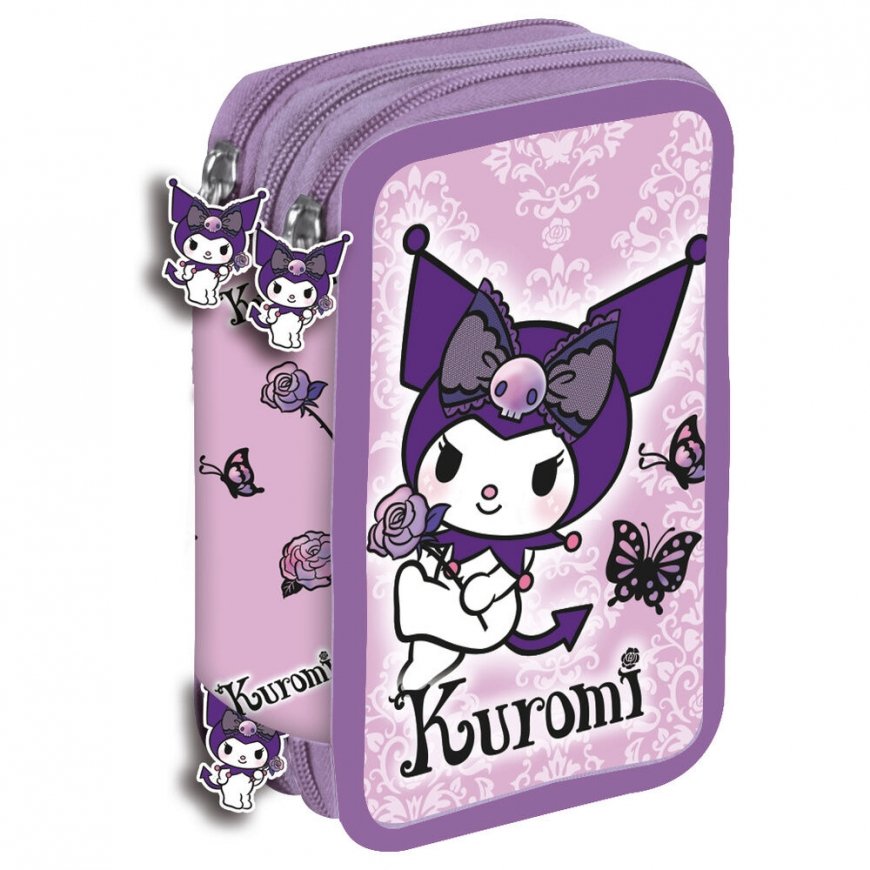 Маненти Hello Kitty Kuromi тройной пенал