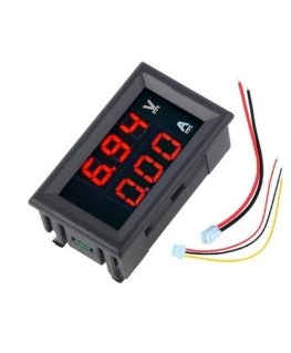 Oem Voltmetrs un ampermetrs 0-100V - 50A - 0.28" Sarkanā/Sarkanā - korpusā