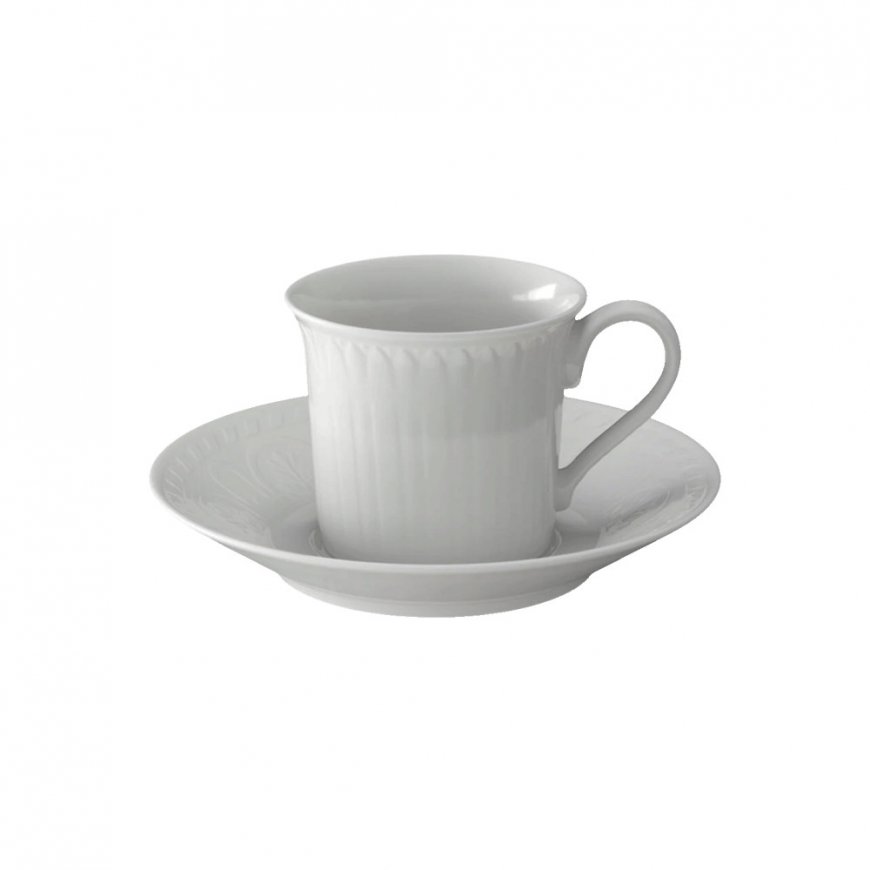 Kahvi/tee muki lautasella Villeroy & Boch Cellini, 2 x 140 ml