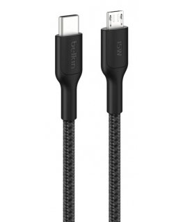 Belkin BoostCharge Pro USB kabelis 1 m USB C Micro-USB A Melns