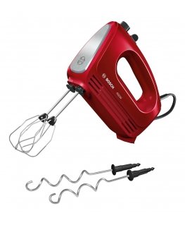 Bosch CleverMixx Rankinis plaktuvas 400 W Raudona, Nerūdijančiojo plieno