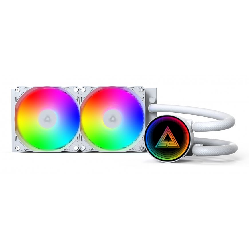 Montech LightFlow ARGB 240 Procesors Universāls šķidruma dzesētājs 12 cm Balts 1 pcs – 3