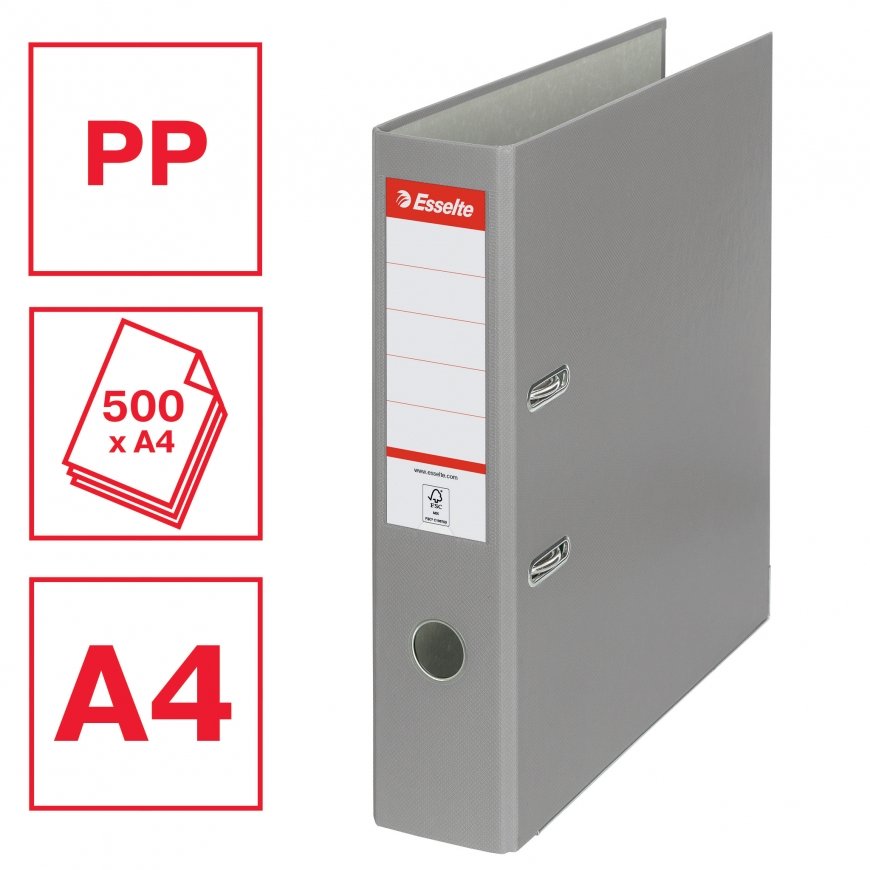 Esselte 11272 reģistra mape A4 Pelēks – 2