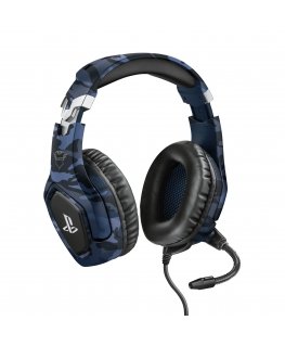 Trust GXT 488 Forze PS4 Laisvų rankų įranga Vielinis Su lankeliu Žaidimams Juoda, Mėlyna
