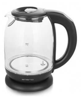 Emerio WK-119255.5 электрический чайник 1,7 L 2200 W Черный, Прозрачный