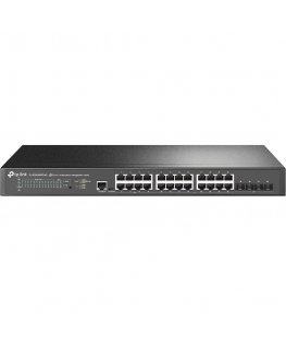 TP-Link JetStream TL-SG3428XPP-M2 tīkla pārslēgs Vadīts L2+ 2.5G Ethernet (100/1000/2500) Power over Ethernet (PoE) 1U Melns