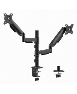 Gembird MA-DA2P-02 monitoriaus laikiklis arba stovas 81,3 cm (32") Stalas Juoda