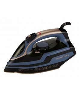 Russell Hobbs Powersteam Ultra Pro Höyrysilitysrauta Keraaminen pohjalevy 3100 W musta, Sininen