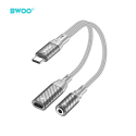 BWOO 2 in 1 Adapter Lightning | Type C to 3.5MM Jack BZ67 BWOO 2 in 1 Adapter Lightning | Type C to 3.5MM Jack BZ67