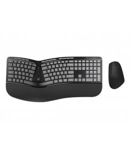 Conceptronic ORAZIO02US tastatūra Pele iekļauta Birojs RF Bezvadu QWERTY Amerikāņu angļu valoda Melns