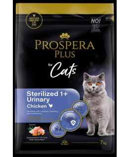 Barība kaķiem – Prospera Plus Sterilized 1+ Chicken Urinary, 7 k