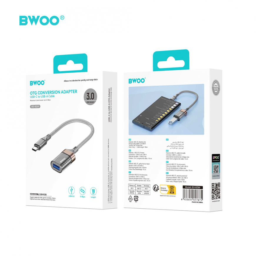 BWOO Adapter Type C to USB BZ69 – 5