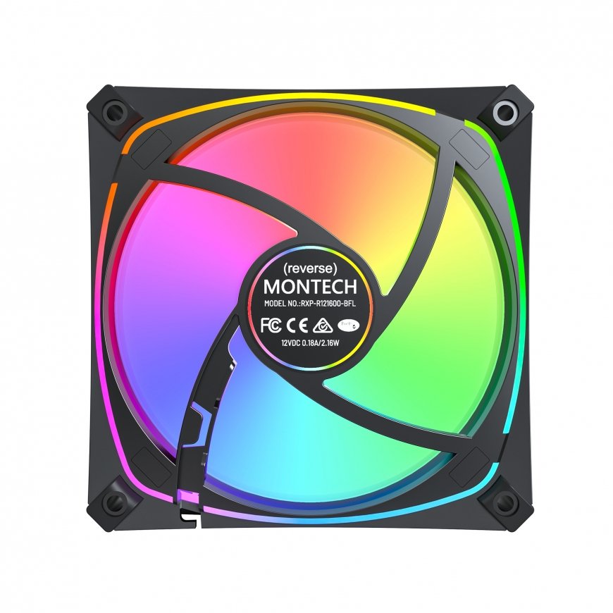 Montech RX120 PRO Computer case Fan 12 cm White 1 pc(s) – 5