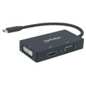 Manhattan 152983 USB графический адаптер 3840 x 2160 пикселей Черный Manhattan 152983 USB графический адаптер 3840 x 2160 пикселей Черный