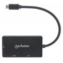 Manhattan 152983 USB графический адаптер 3840 x 2160 пикселей Черный Manhattan 152983 USB графический адаптер 3840 x 2160 пикселей Черный