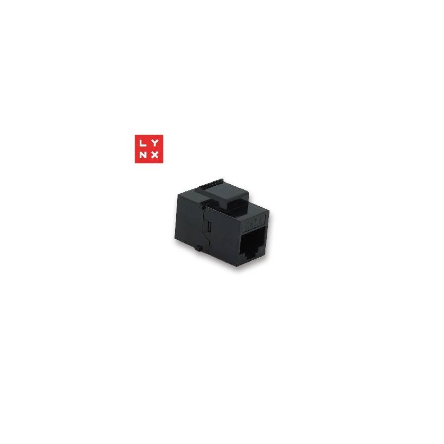 LYNX keystone savienotājs UTP Cat6, 8P8C, melns – 2