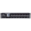Intellinet 714051 tehonjakeluyksikkö 15 AC-pistorasia(a) 2U Alumiini, musta Intellinet 714051 tehonjakeluyksikkö 15 AC-pistorasia(a) 2U Alumiini, musta