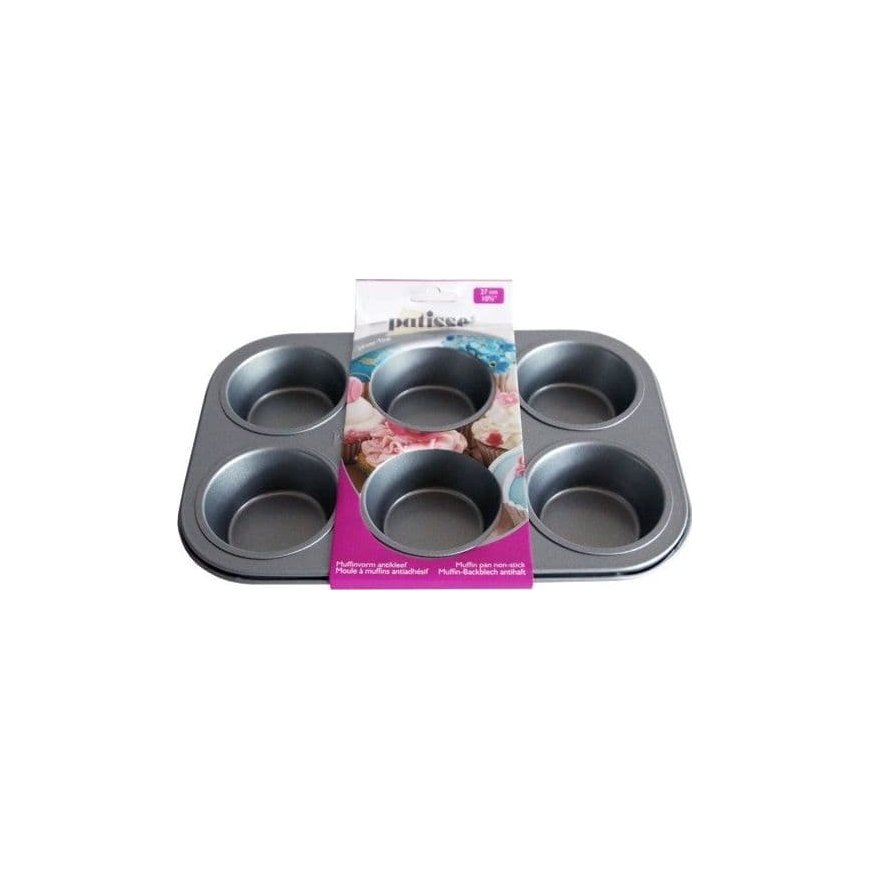 Patisse Mugfin forma 6 vnt 27 cm Sidabro viršus universalus