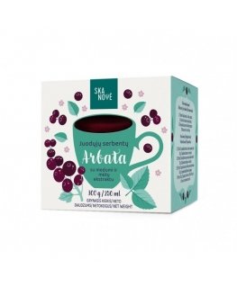 arbata SKANOVĖ, juodųjų serbentų su medumi ir mėtų ekstraktu 880 g / 735 ml