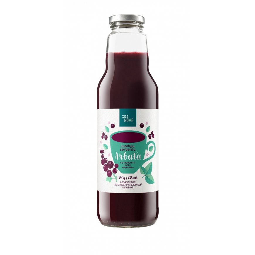 SKANOVĖ Blackcurrant Tea with Honey and Mint Extract 880 g / 735 ml – 2