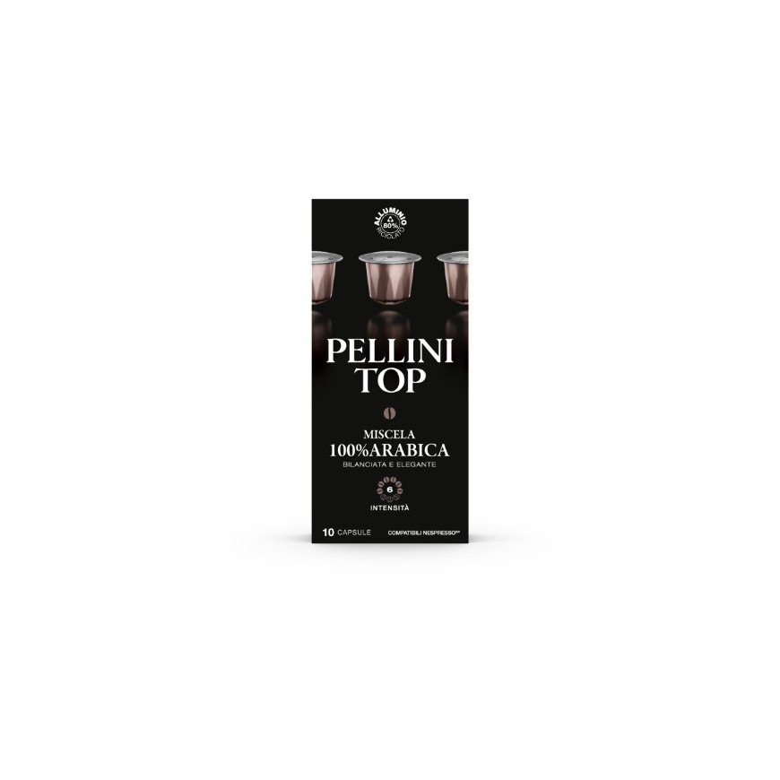 Kahvikapselit PELLINI Top, 10x5,5g