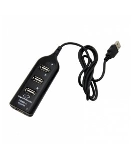Esperanza EA116 interfeisa centrmezgls 480 Mbit/s Melns