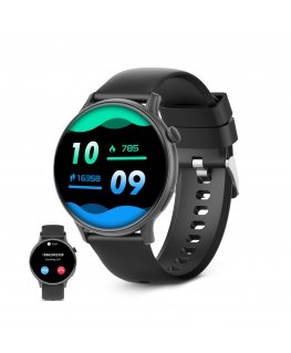 Ksix Core 2 3,63 cm (1.43") AMOLED 46.8 mm Digitāls 466 x 466 pikseļi Skārienjūtīgais ekrāns Melns