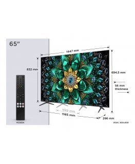 TCL Q6C 65Q6C TV 165.1 cm (65") 4K Ultra HD Smart TV Wi-Fi Metallic