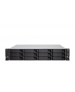 QNAP TS-H1886XU-RP-R2 NAS Teline ( 3U ) Intel® Xeon® D D-1622 32 GB DDR4 0 TB QuTS hero musta, Harma