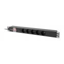 Lanberg PDU-05E-0200-IEC-BK maitinimo paskirstymo įrenginys 5 AC išvestis(ys / čių) 1U Juoda Lanberg PDU-05E-0200-IEC-BK maitinimo paskirstymo įrenginys 5 AC išvestis(ys / čių) 1U Juoda