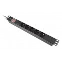 Lanberg PDU-05E-0200-IEC-BK energosadales vienība, PDU 5 Maiņstrāvas izvade (-s) 1U Melns Lanberg PDU-05E-0200-IEC-BK energosadales vienība, PDU 5 Maiņstrāvas izvade (-s) 1U Melns