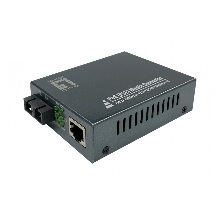 LevelOne GVT-2014 tīlkla mediju pārveidotājs 1000 Mbit/s 1310 nm Viens režīms Pelēks – 5