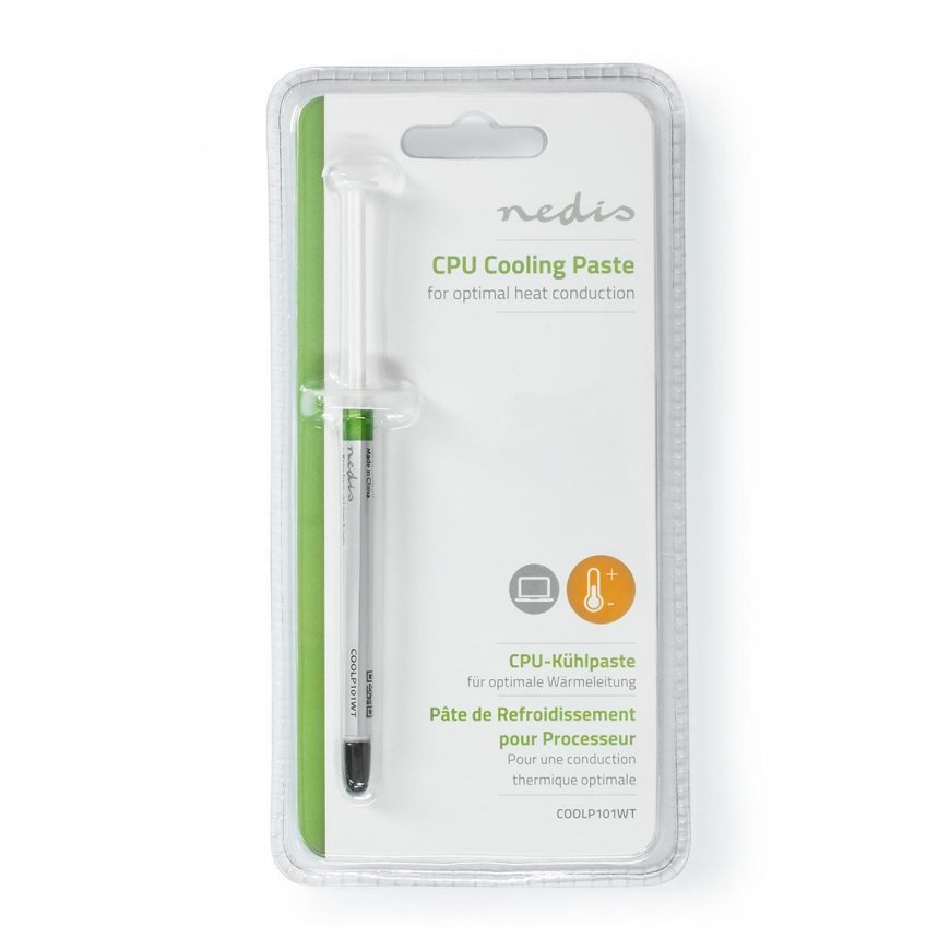 Nedis COOLP101WT jäähdytyslevyn yhdiste Lämpötahna 1,63 W/m·K 5 g – 3