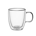 Set of 2 double-wall glass mugs 350 ml, 9001, Kamille