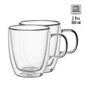 2 kpl 350 ml tuplaseinäistä lasimukia, 9001, Kamille