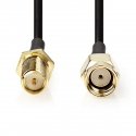 Nedis CSGL02210BK20 coaxial cable 2 m RP-SMA Black Nedis CSGL02210BK20 coaxial cable 2 m RP-SMA Black