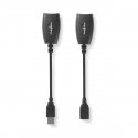 Nedis CCGB60EXTBK500 kaapelin sukupuolenvaihtaja RJ-45 USB 1.1 Type-A musta Nedis CCGB60EXTBK500 kaapelin sukupuolenvaihtaja RJ-45 USB 1.1 Type-A musta