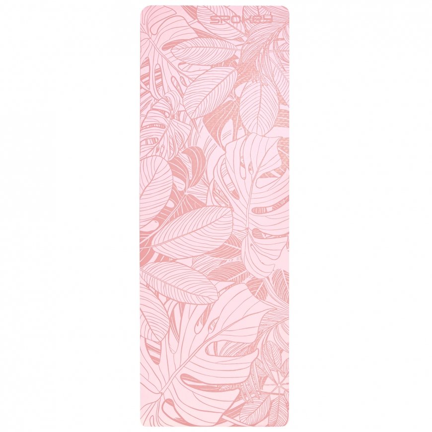 Spokey LEAF joogamatt Termoplast-elastomeer (TPE) Roosa – 3