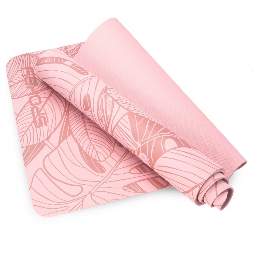 Spokey LEAF joogamatt Termoplast-elastomeer (TPE) Roosa – 4
