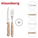 8 предметов для стейка и BBQ, нержавеющая сталь и дерево, Klausb 8 предметов для стейка и BBQ, нержавеющая сталь и дерево, Klausb
