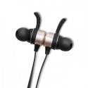 Qoltec 50842 headphones/headset Wireless Ear-hook Calls/Music Micro-USB Bluetooth Black, Gold