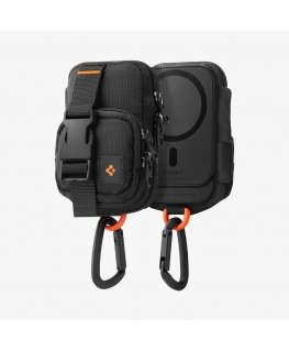 Spigen Snap Zip (MagFit) mobiliojo telefono dėklas Krepšelis Juoda