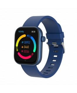 Denver SWC-185BU smartwatch / sport watch 4,7 cm (1.85") AMOLED Цифровой 390 x 450 пикселей Сенсорный экран Синий