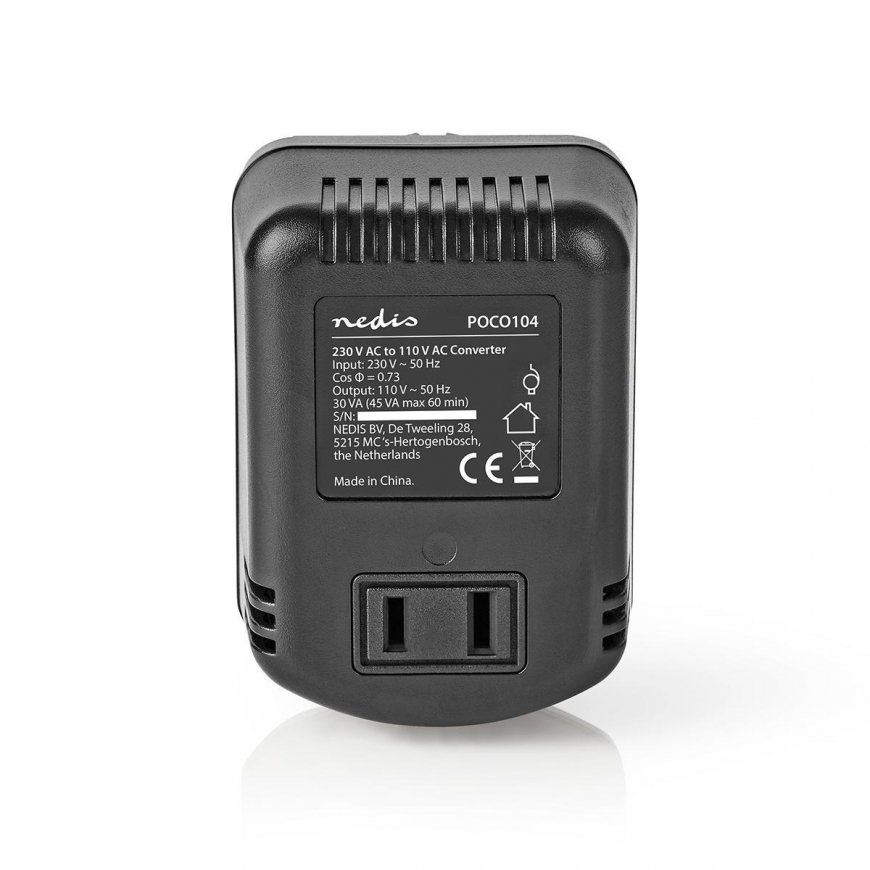 Nedis POCO104 maitinimo adapteris / inverteris Vidaus 45 W Juoda
