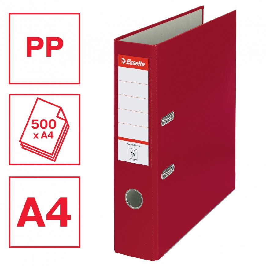Esselte 11276 žiedinis segtuvas A4 Bordo – 2