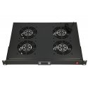 Extralink Fan panel 19", 4 fans, for rack cabinets, with thermostat