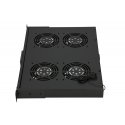 Extralink 19\" RACK MOUNT FAN PANEL (4 FANS) WITH THERMOSTAT Ventilaatoripaneel