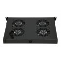 Extralink 19\" RACK MOUNT FAN PANEL (4 FANS) WITH THERMOSTAT Tuuletinpaneeli